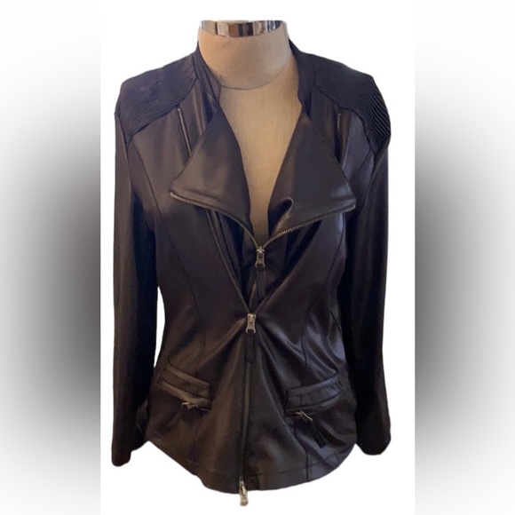 VENTO milano high end Italian top designer black bomber jacket - Picture 1 of 16